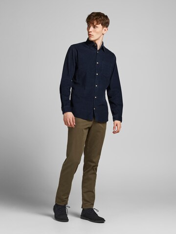 JACK & JONES Regular Fit Hemd 'Kendrick' in Blau