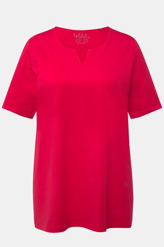 T-shirt Ulla Popken en rouge : devant