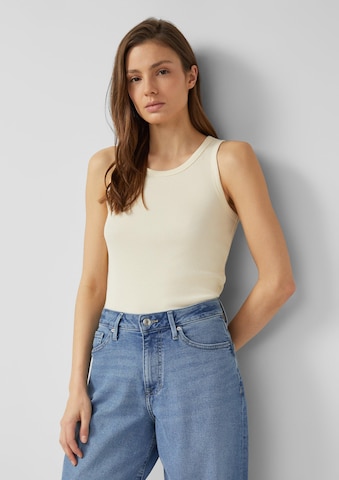 s.Oliver T-Shirt in Beige: Vorderseite