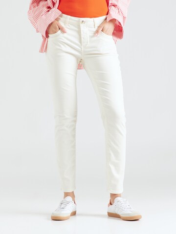 MOS MOSH Slimfit Spodnie 'Naomi Treasure' w kolorze beżowy: przód