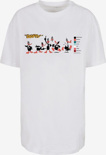 F4NT4STIC T-Shirt 'Looney Tunes Daffy Duck Colour Code' in pueblo / pitaya / schwarz / weiß, Produktansicht