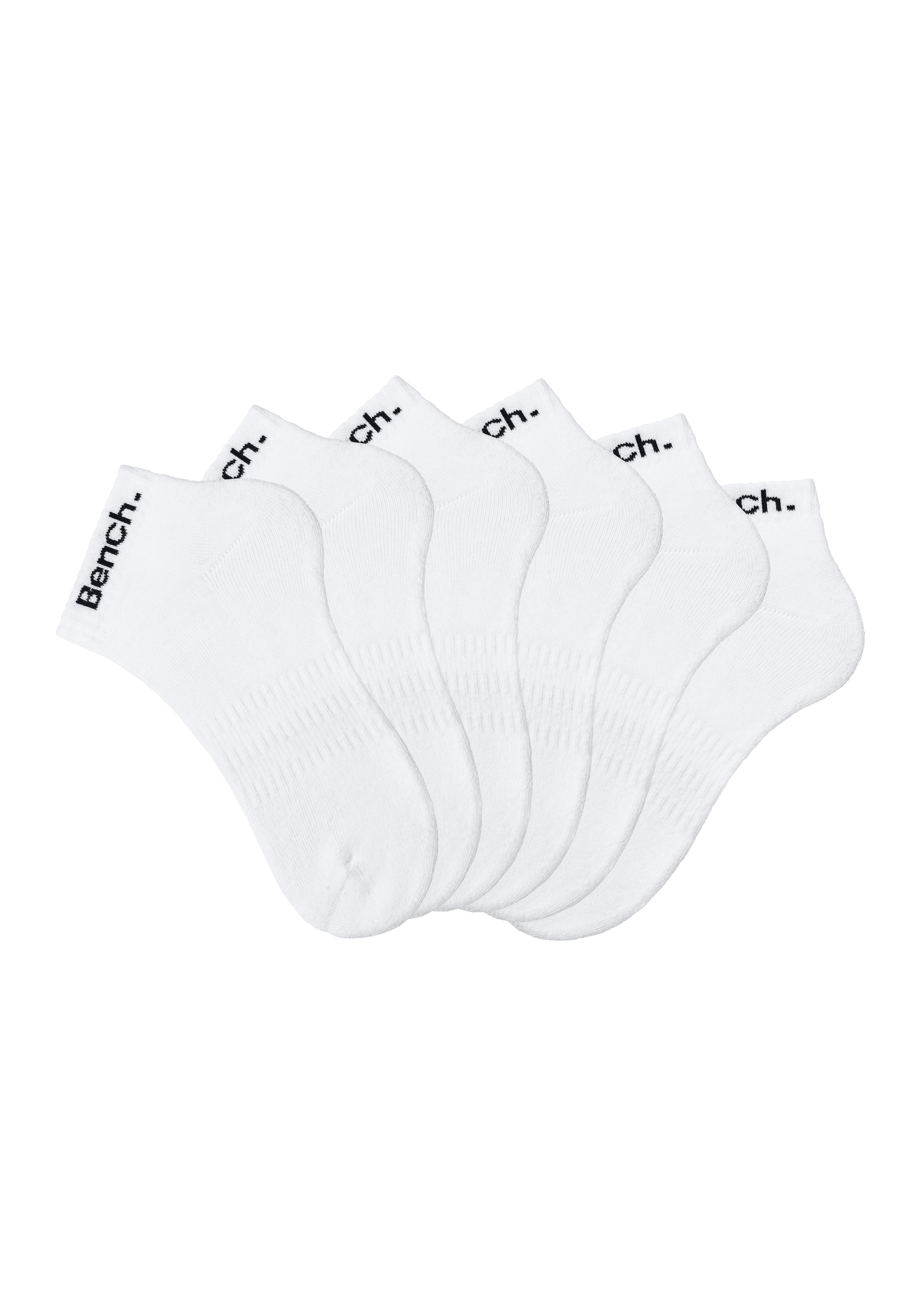 Chaussettes de sport BENCH en blanc : devant