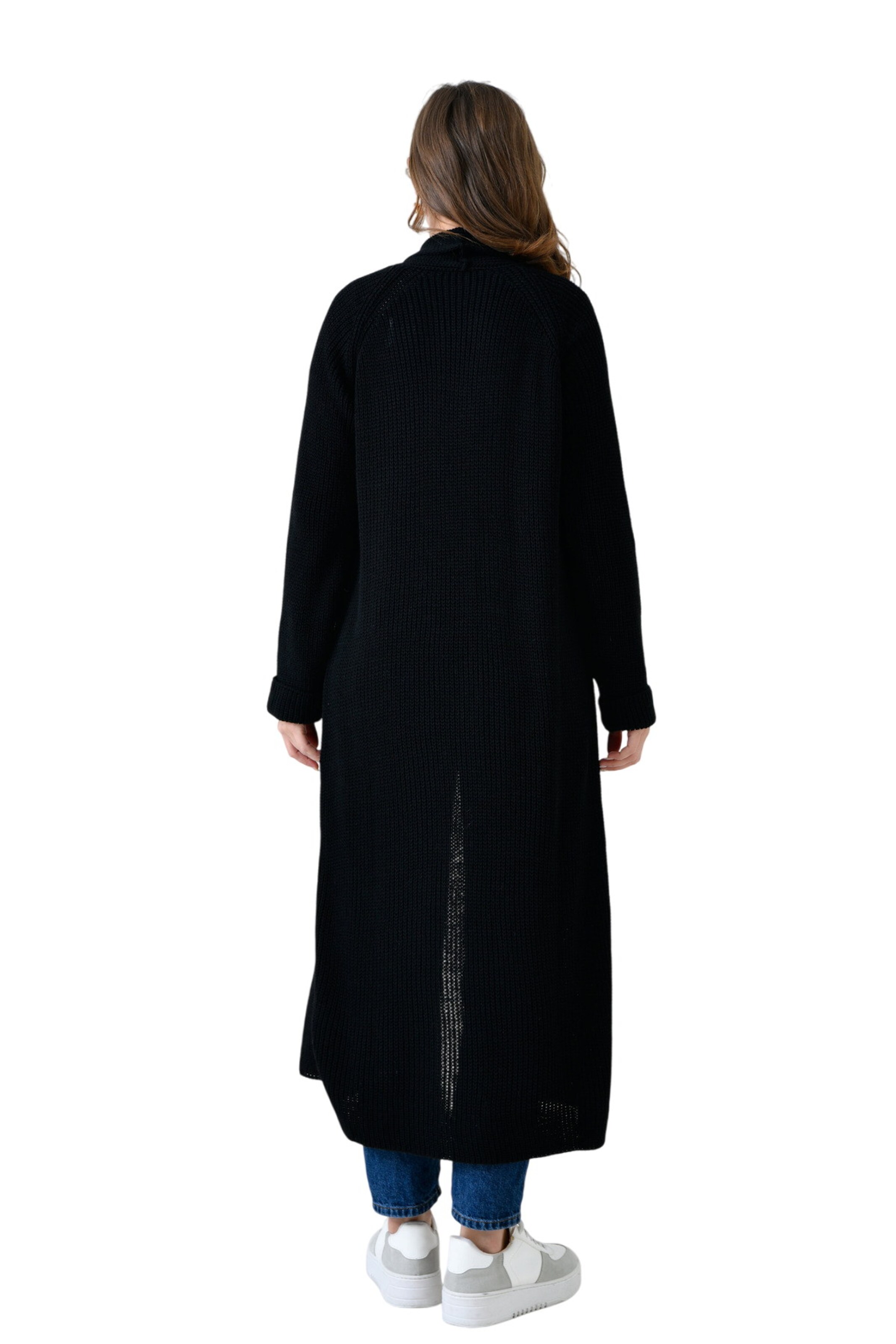 WOMAN VISION Gebreid vest in Zwart