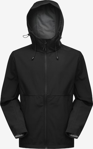 Youthup Outdoorjacke in Schwarz: Vorderseite