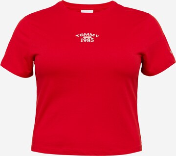 T-shirt Tommy Jeans Curve en rouge : devant