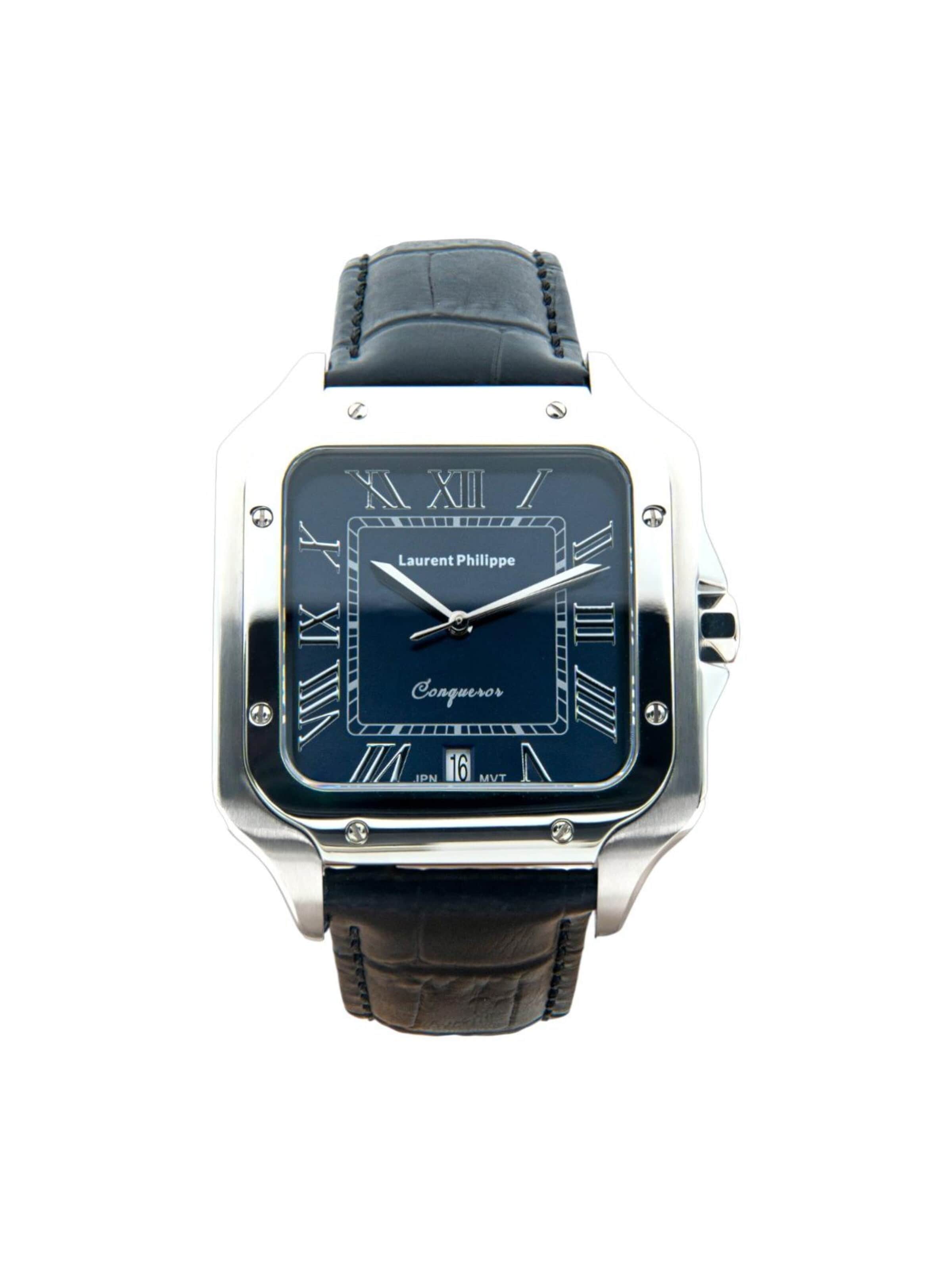 Laurent Philippe Analog watch 'Conqueror Burmese Blue – Phantom Edition' in Blue: front