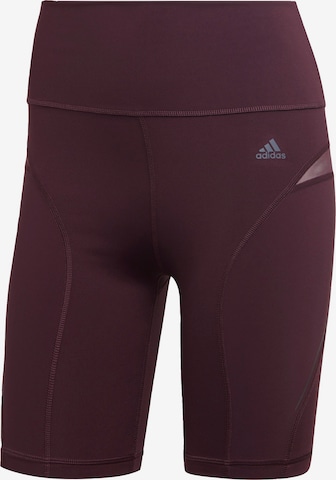 Pantalon de sport ADIDAS SPORTSWEAR en rouge : devant