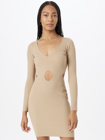 Tally Weijl - Vestido de punto en beige: frente