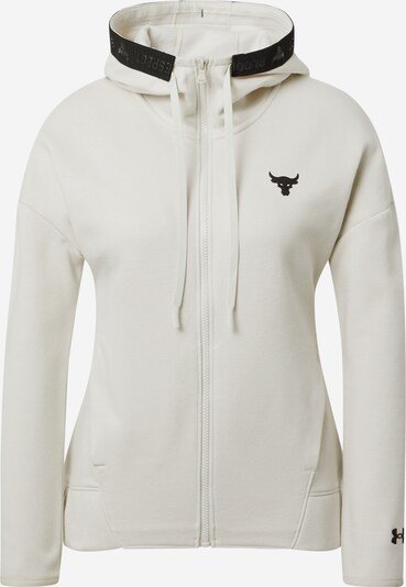UNDER ARMOUR Funktsionaalne fliisjakk 'UA Project Rock' must / valge, Tootevaade