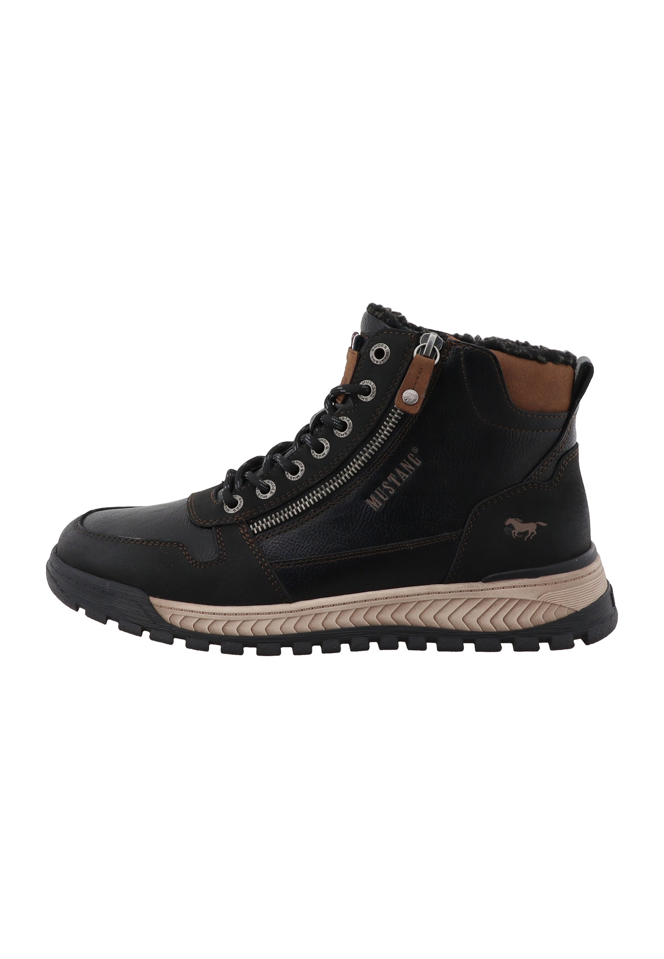 MUSTANG Veterboots in Zwart