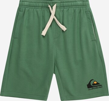 QUIKSILVER Normální Sportovní kalhoty 'EASY DAY' – zelená: přední strana