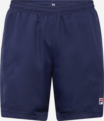 Regular Pantaloni sport 'Leon' de la FILA pe albastru: față