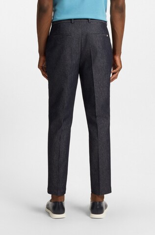 BOSS Tapered Pleat-Front Pants 'Perin' in Blue
