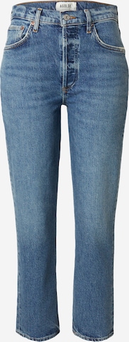 mėlyna AGOLDE Standartinis Džinsai 'Riley': priekis