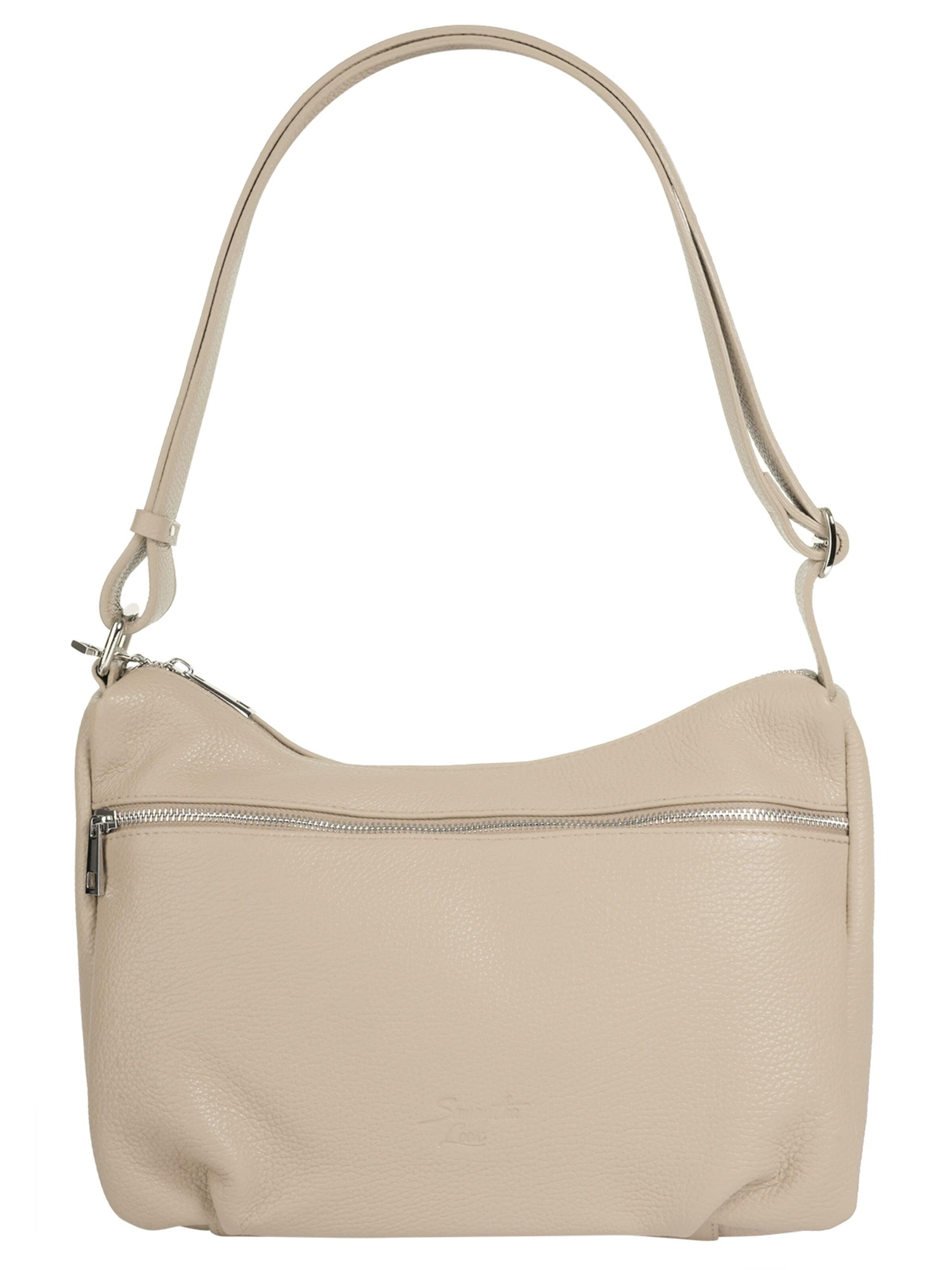 Samantha Look Shoulder Bag in Beige: front