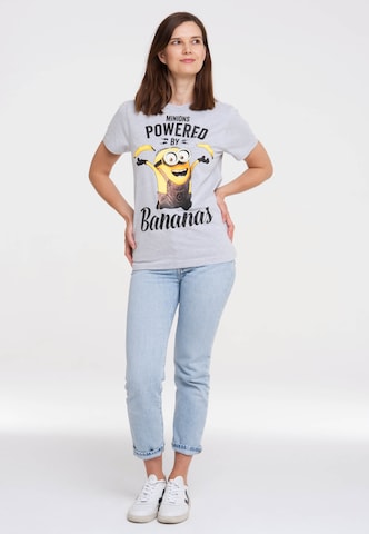 LOGOSHIRT Shirt 'Minions' in Grau