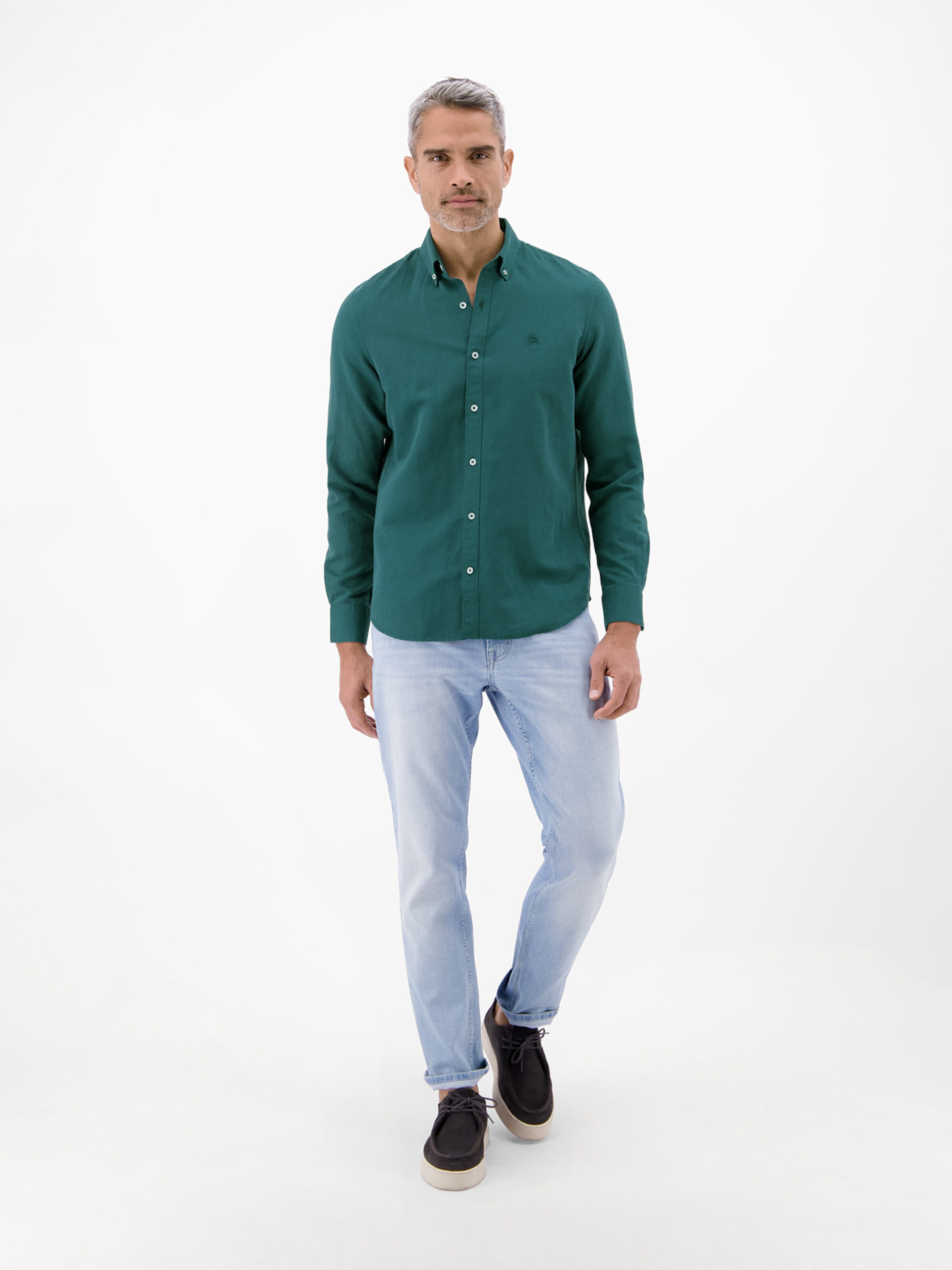 Coupe regular Chemise LERROS en vert : devant