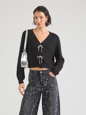 Hailys Вязаная кофта 'Vi44cky' в Черный: спереди