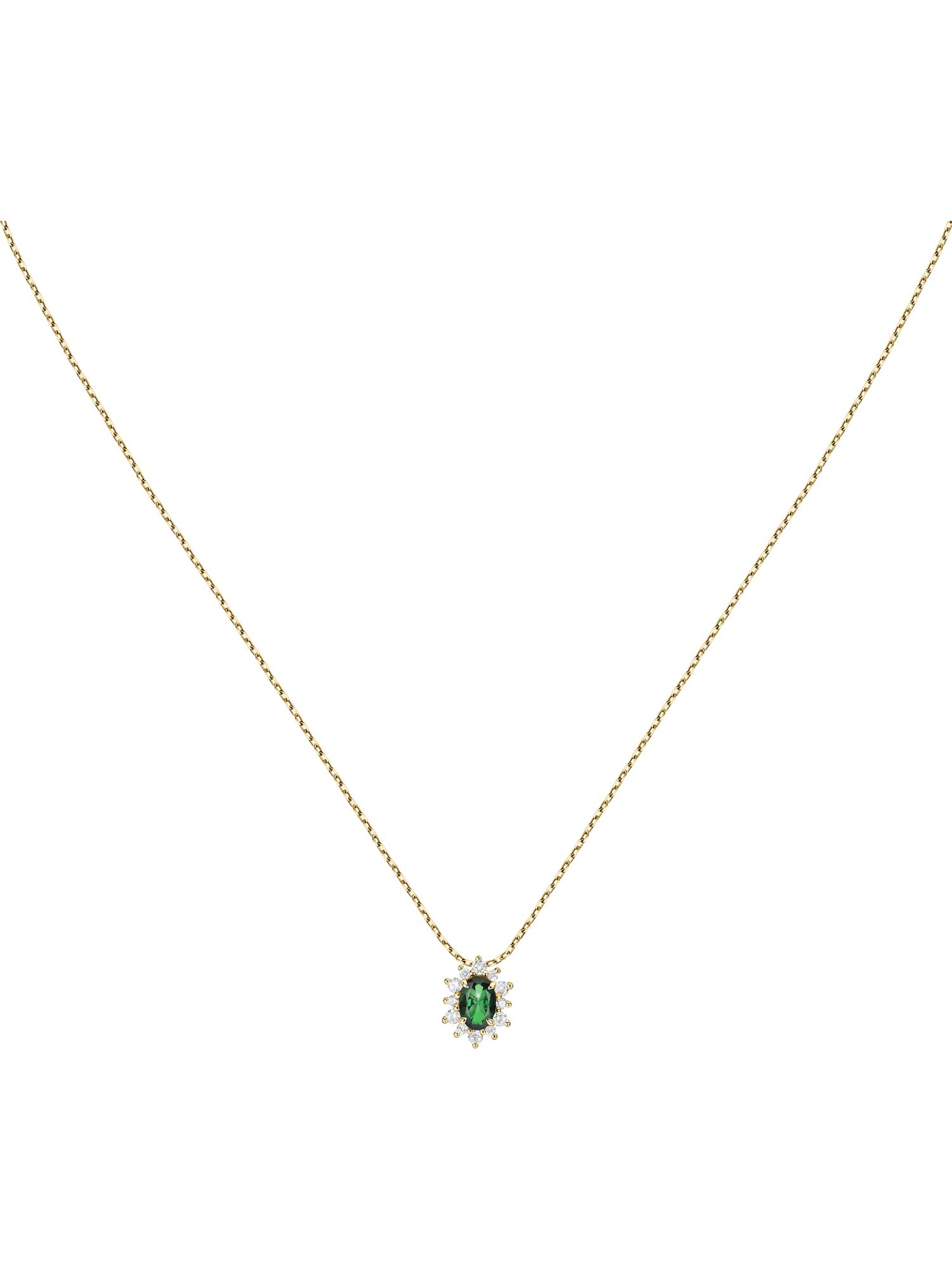 Live Diamond Necklace in Yellow: front