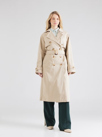 Y.A.S Between-Seasons Coat 'YASTERONIMO' in Beige: front