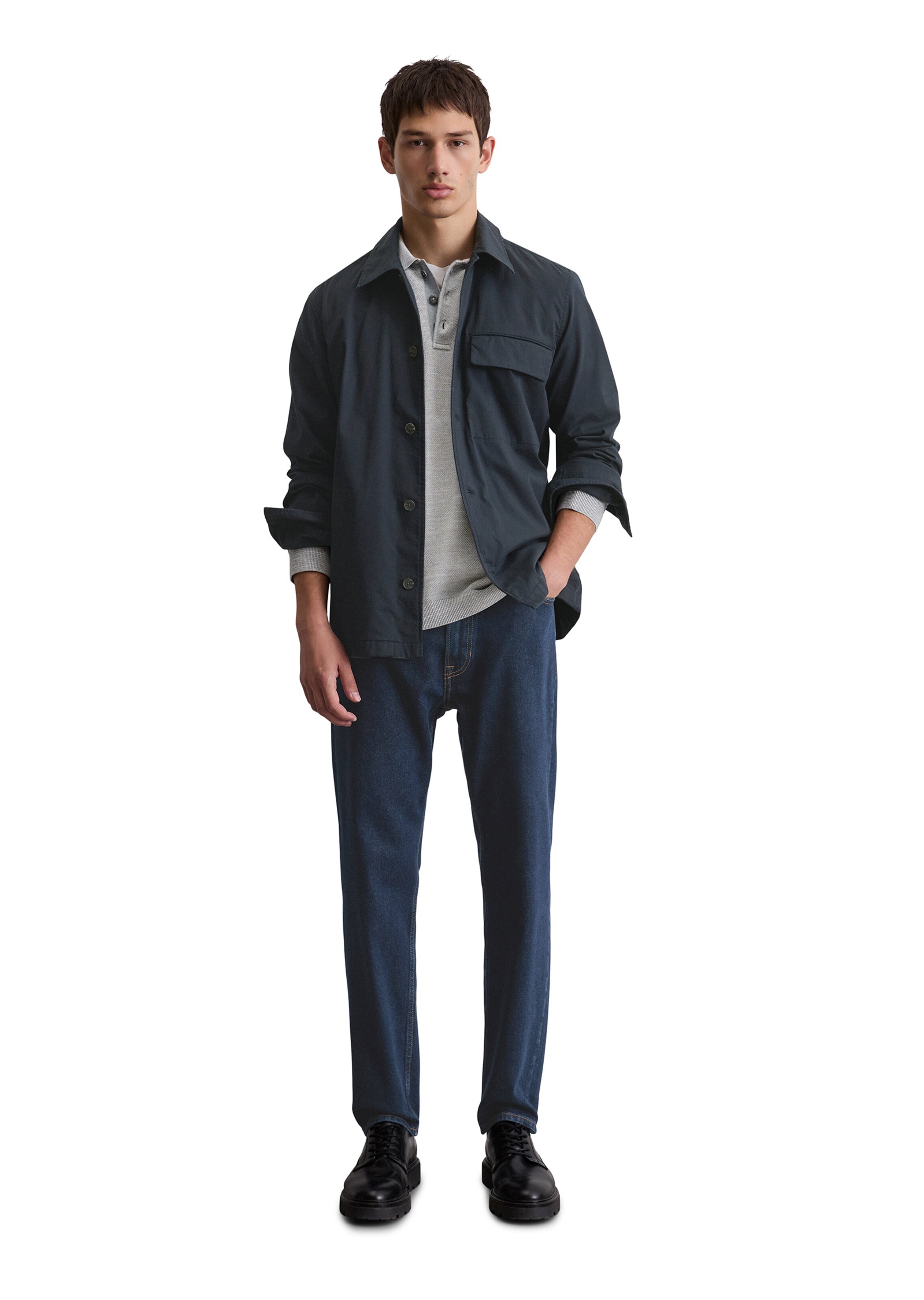 Marc O'Polo Comfort fit Overhemd in Blauw