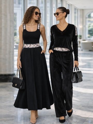 JIORO Shirt 'ESSENTIALS'‌‌‌ in Schwarz