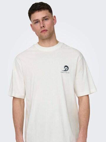 Only & Sons Koszulka 'MILO' w kolorze biały