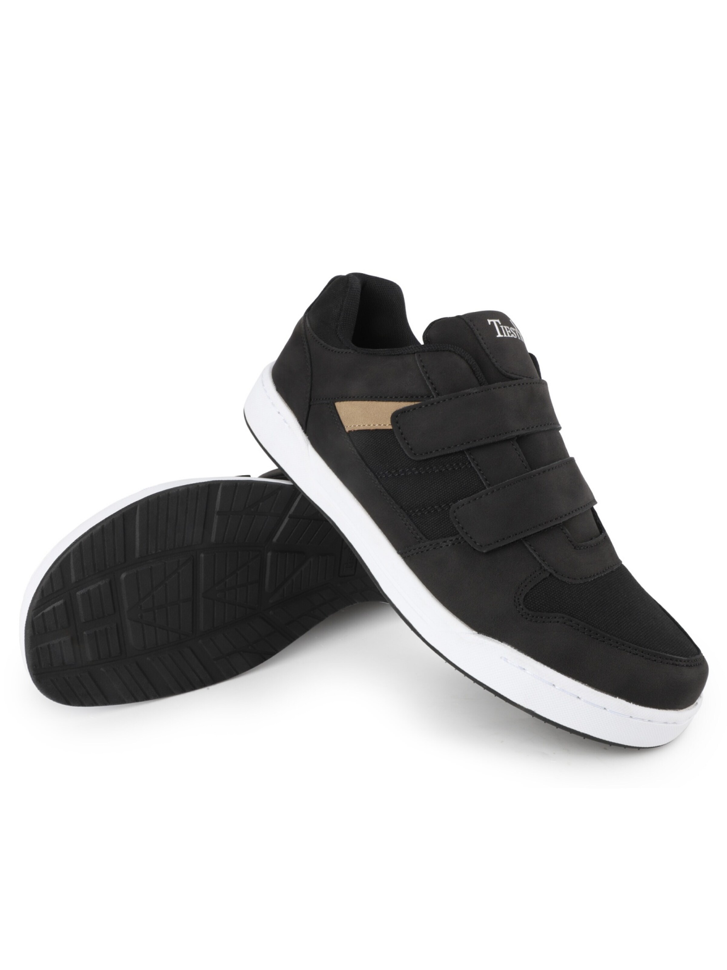 Baskets basses 'Wide Diabetic Walking Sneakers for Men' Tiestra en noir