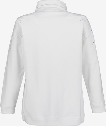Sweat-shirt Ulla Popken en blanc