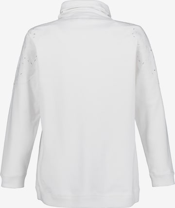 Sweat-shirt Ulla Popken en blanc