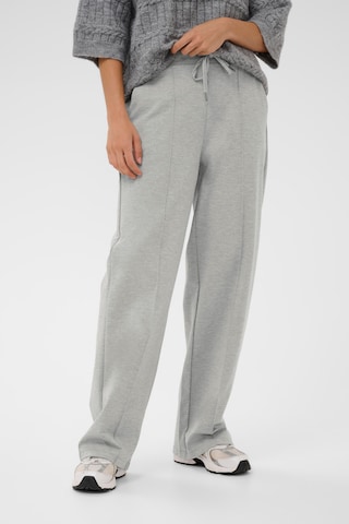 Kaffe Loosefit Broek 'KAjenny' in Grijs: voorkant