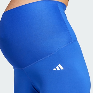 ADIDAS PERFORMANCE Skinny Workout Pants 'Essentials' in Blue