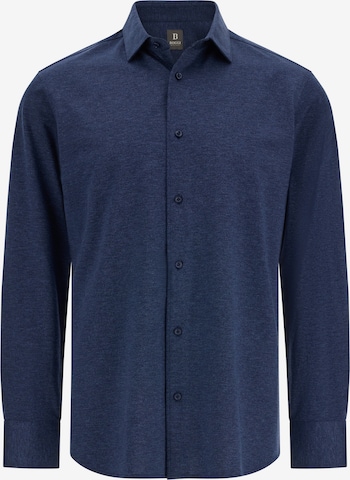 Chemise Boggi Milano en bleu : devant