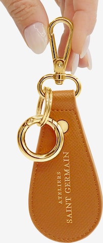 Porte-clés 'Dream Paris' Ateliers Saint Germain en marron : devant