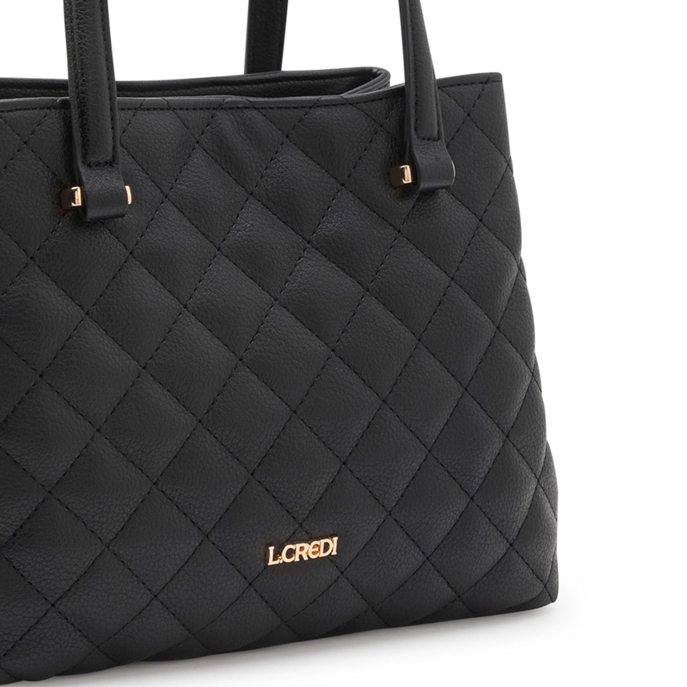 Borsa a spalla 'Orsina' di L.CREDI in nero