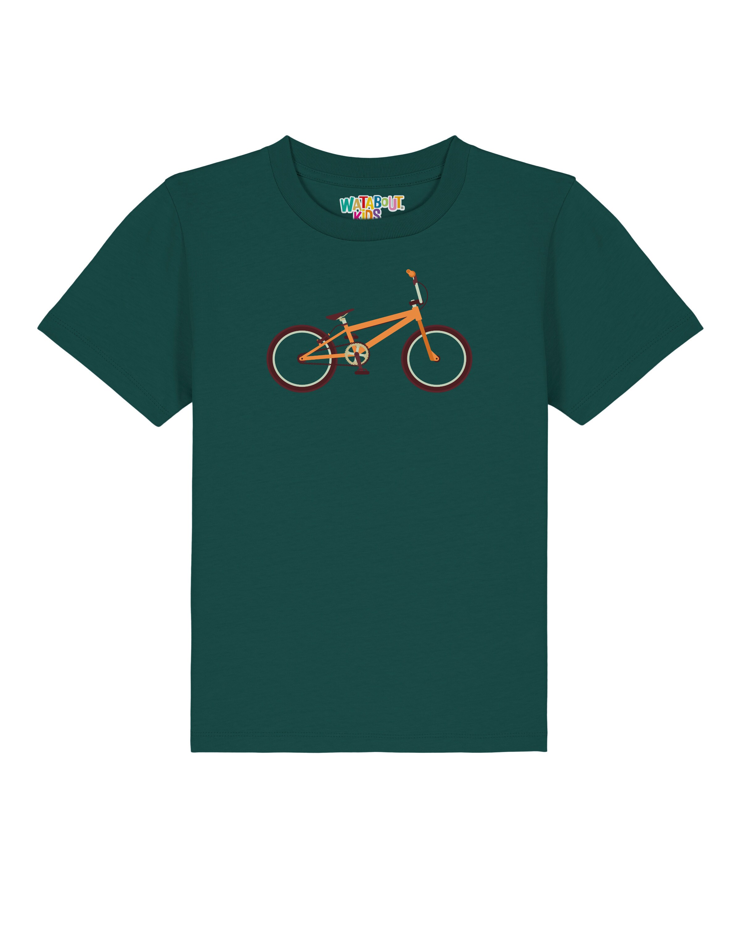 Maglietta 'Bmx' di watabout.kids in verde: frontale