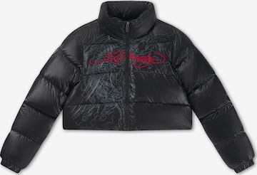 juoda Ed Hardy Žieminė striukė: priekis
