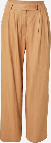 Guido Maria Kretschmer Women Regular Pleat-Front Pants 'Rosie' in Beige: front