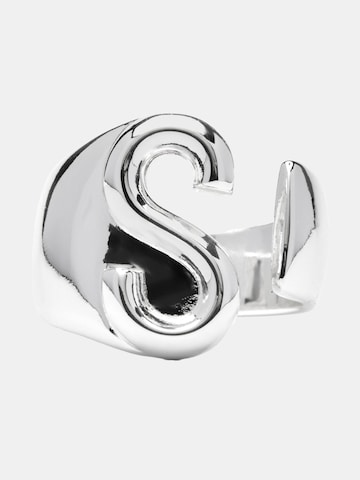 Luxenter Ring 'Alphabet S' in Silver: front
