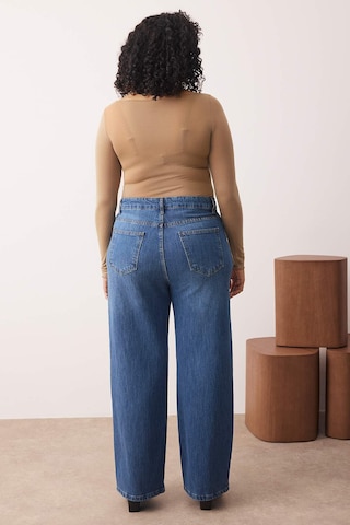 Trendyol Curve Широкий Джинсы в Синий