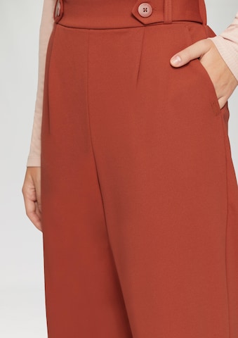 QS Wide Leg Hose in Rot