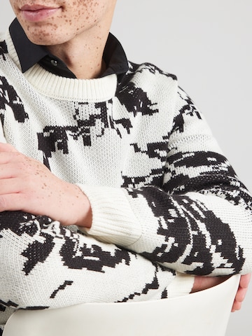 Pull-over 'ONSCLARK' Only & Sons en blanc