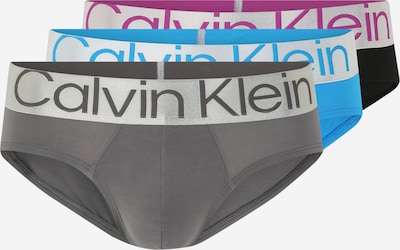 Calvin Klein Underwear Slipy - azurová / šedá / tmavě růžová / černá, Produkt