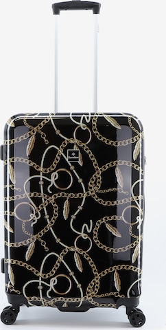 Saxoline Suitcase 'Golden Age' in Black: front