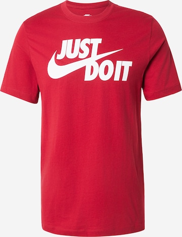 Nike Sportswear Paita 'Swoosh' värissä punainen: etupuoli