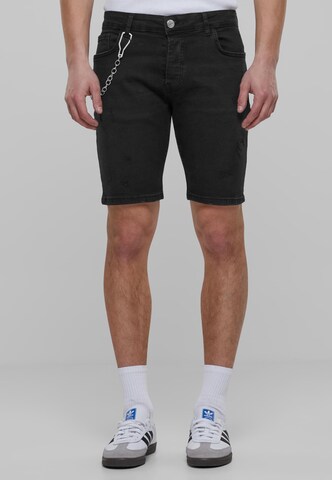 2Y Premium Slimfit Jeans in Zwart: voorkant