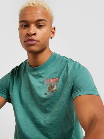 T-Shirt 'Headphones' G-Star RAW en vert