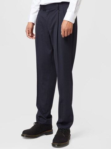 Tiger of Sweden Regular Trousers with creases 'TROLOSA' in Blue: front