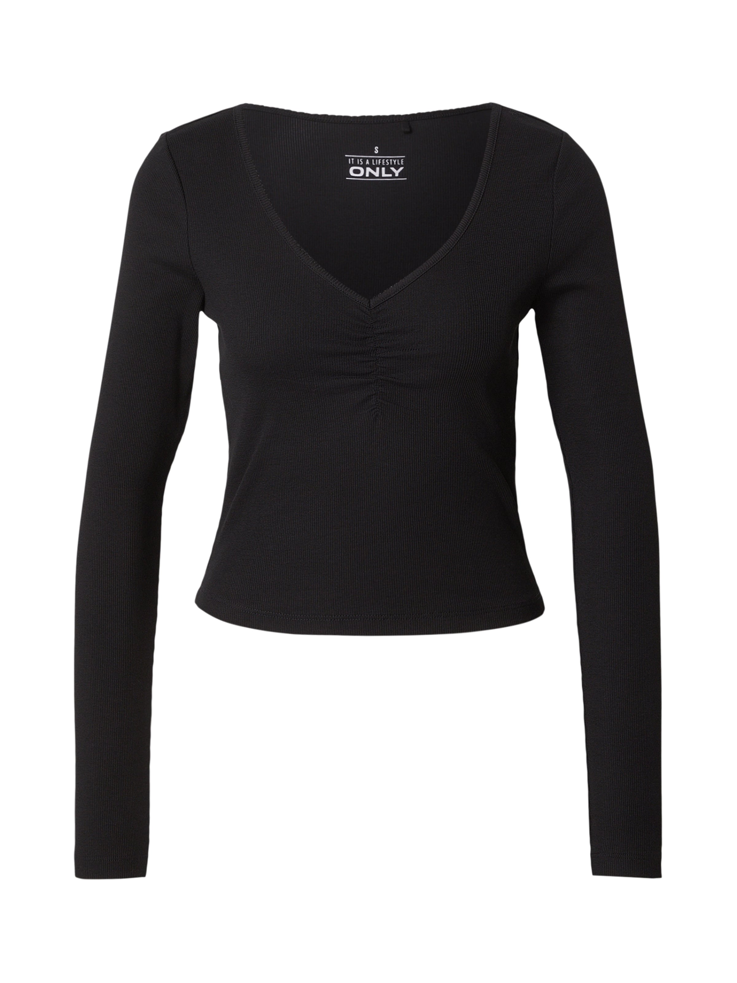 ONLY Μπλουζάκι 'ONLBETTY' σε μαύρο: μπροστά