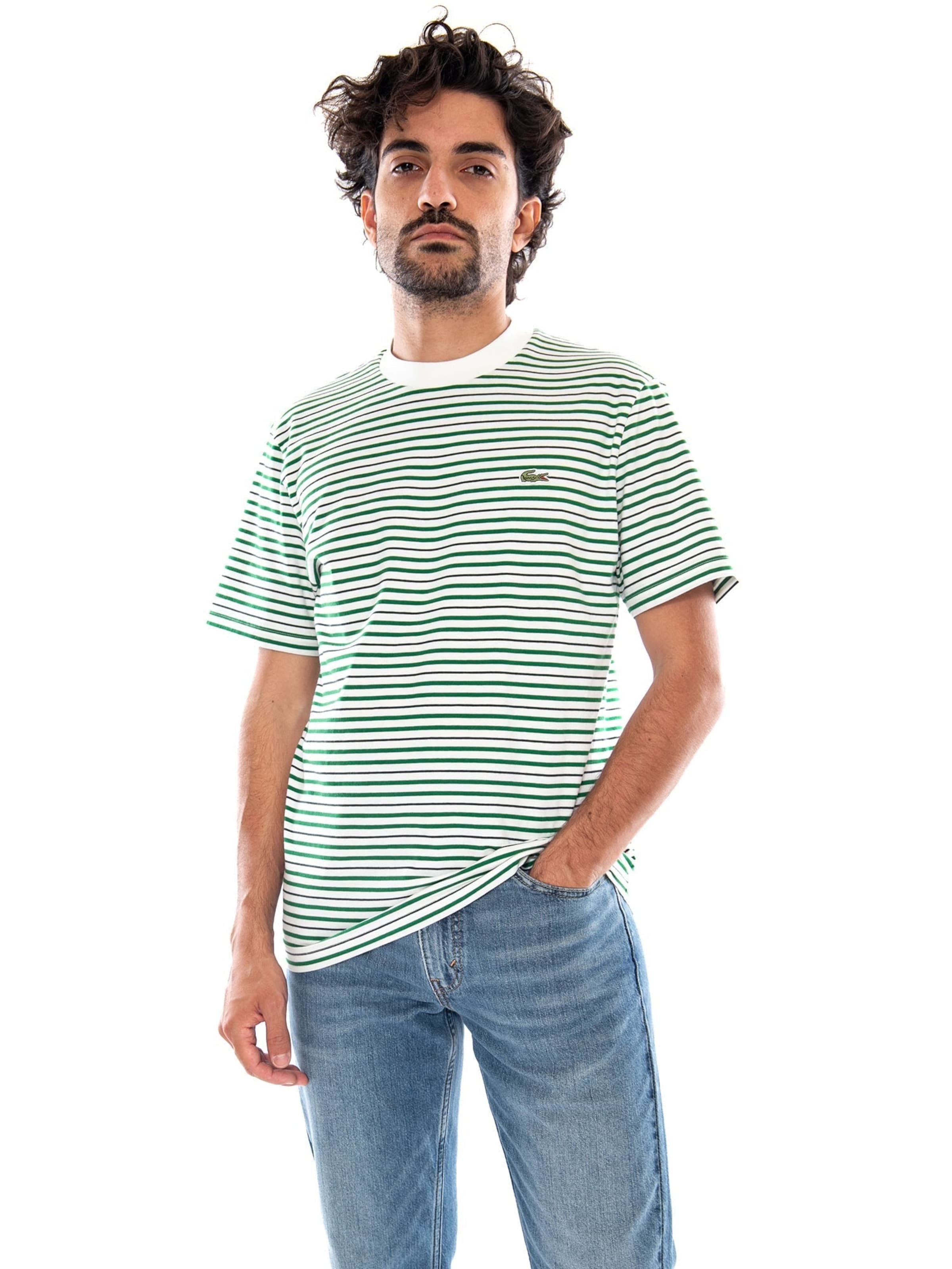 LACOSTE Koszulka 'T-SHIRT GREEN' w kolorze zielony: przód